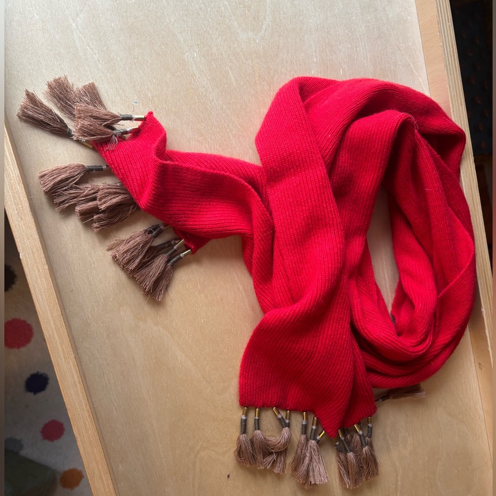 J crew wool winter scarf colorful fall casual